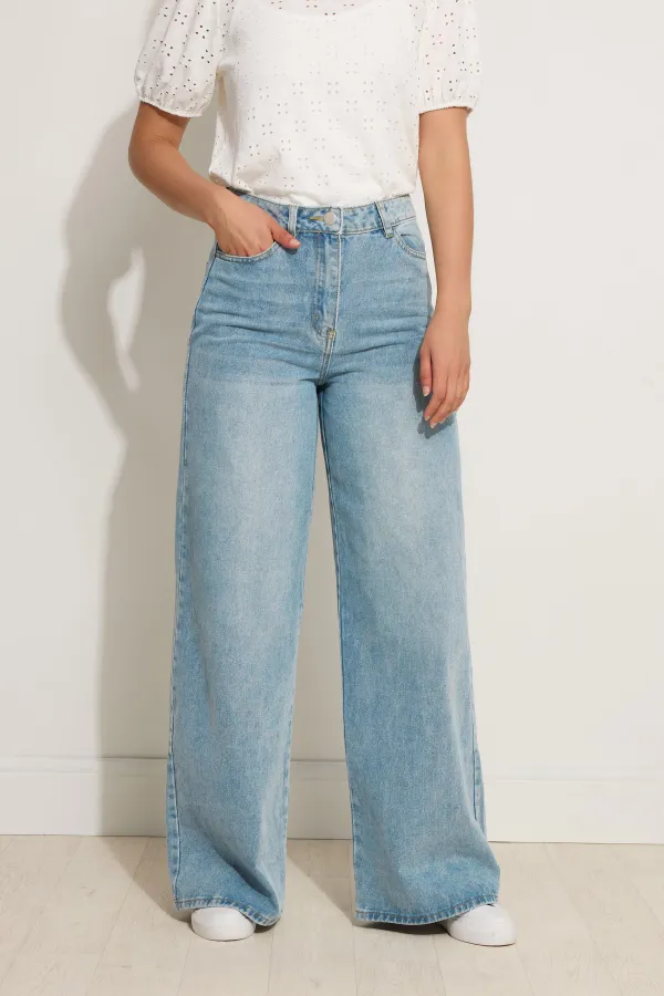 Women's Wide Palazzo Style Jeans