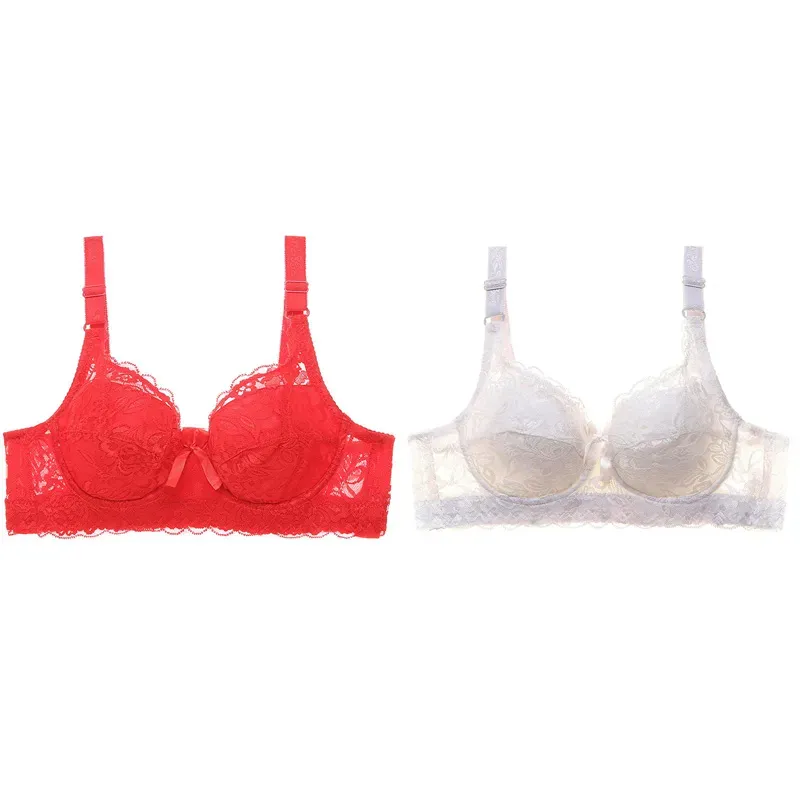 Plus Size Sexy Crop Top Push-up Bras 48D