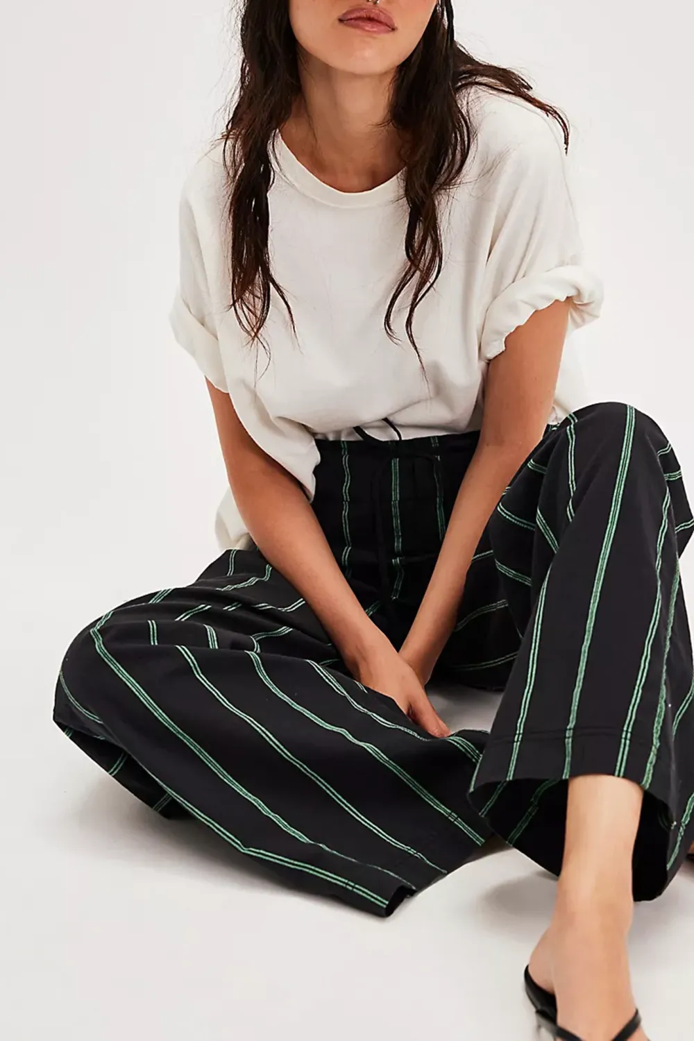 Striped Wide Leg Pants