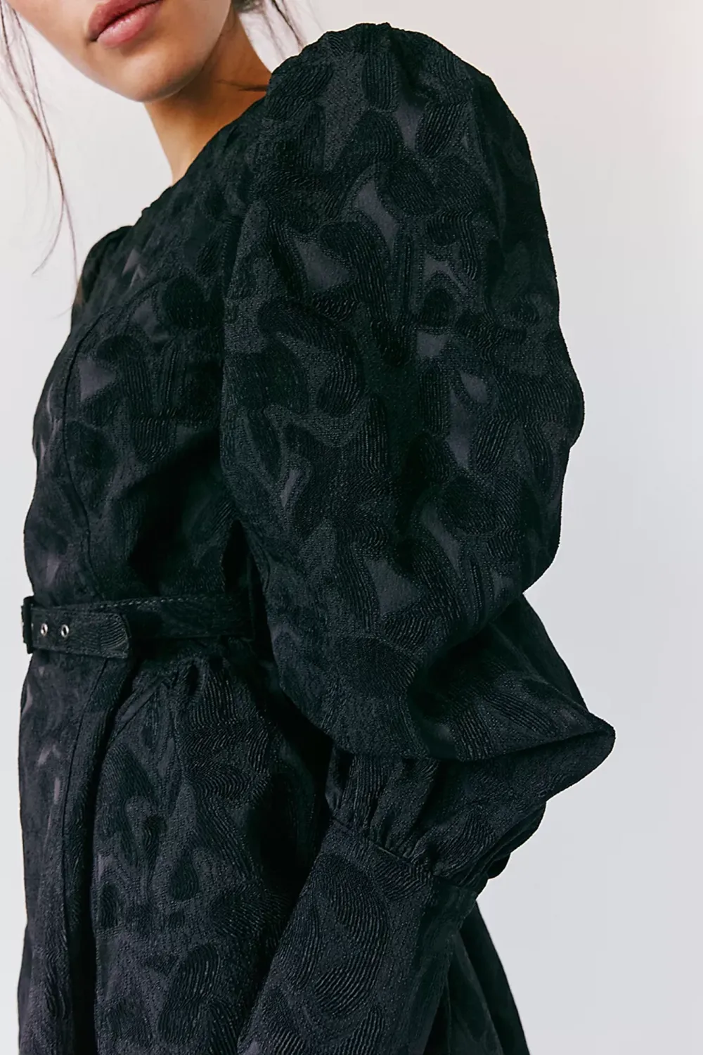 Puff Sleeve Leopard Print Mini Dress