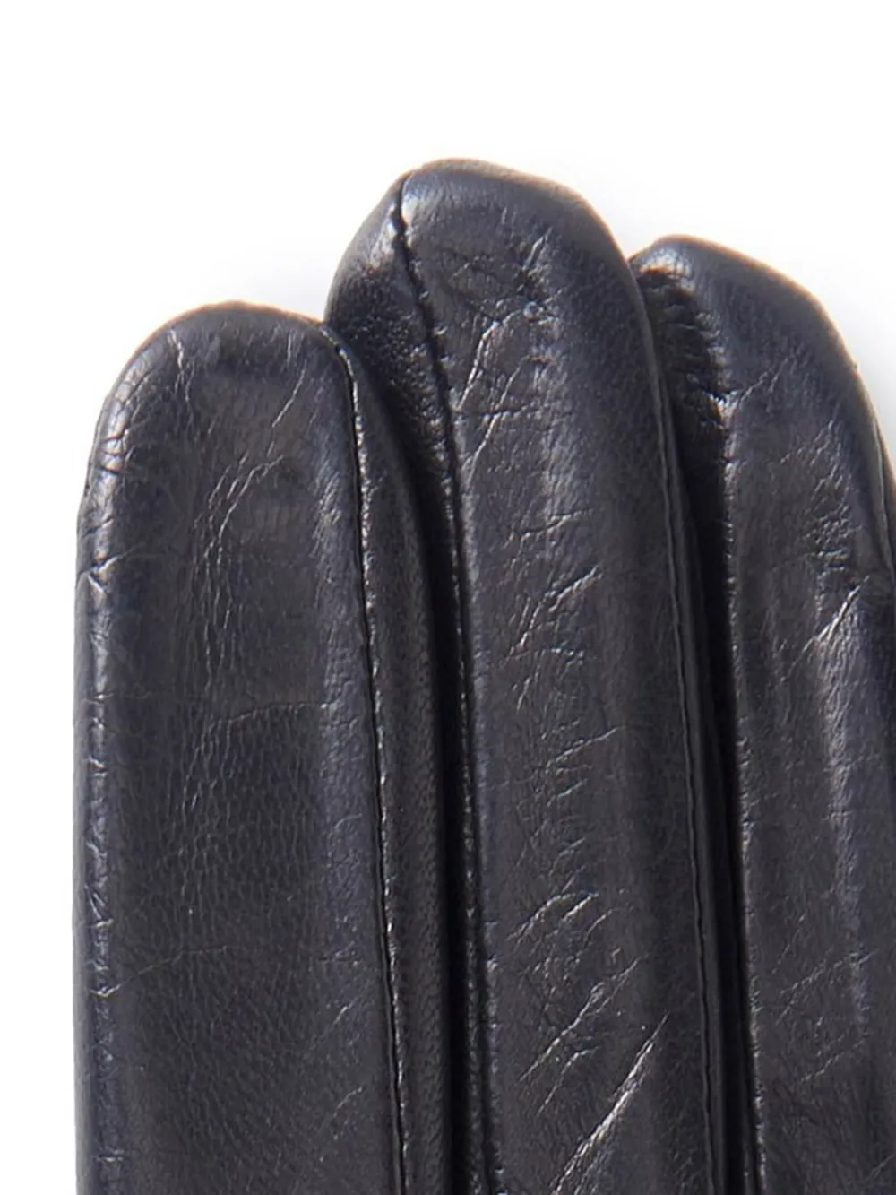Black Leather Gloves