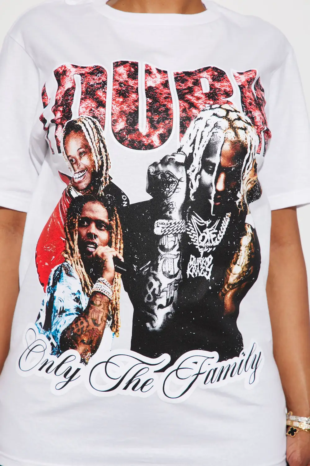 Lil Durk Only The Family Tee - White