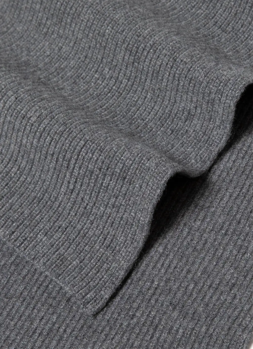 Casual Cashmere Ribbed Scarf