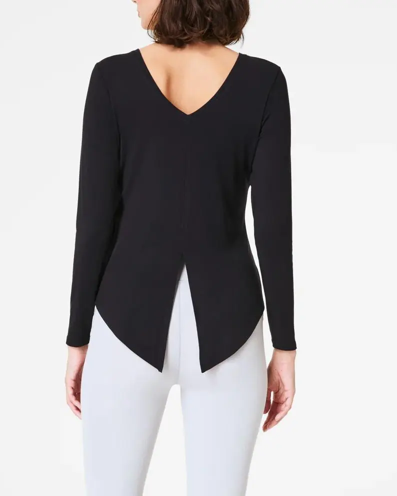 Long Sleeve Convertible Tie Top