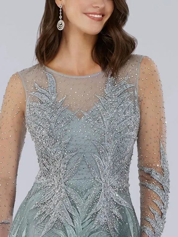 Lace see-through elegant ladies wedding dress