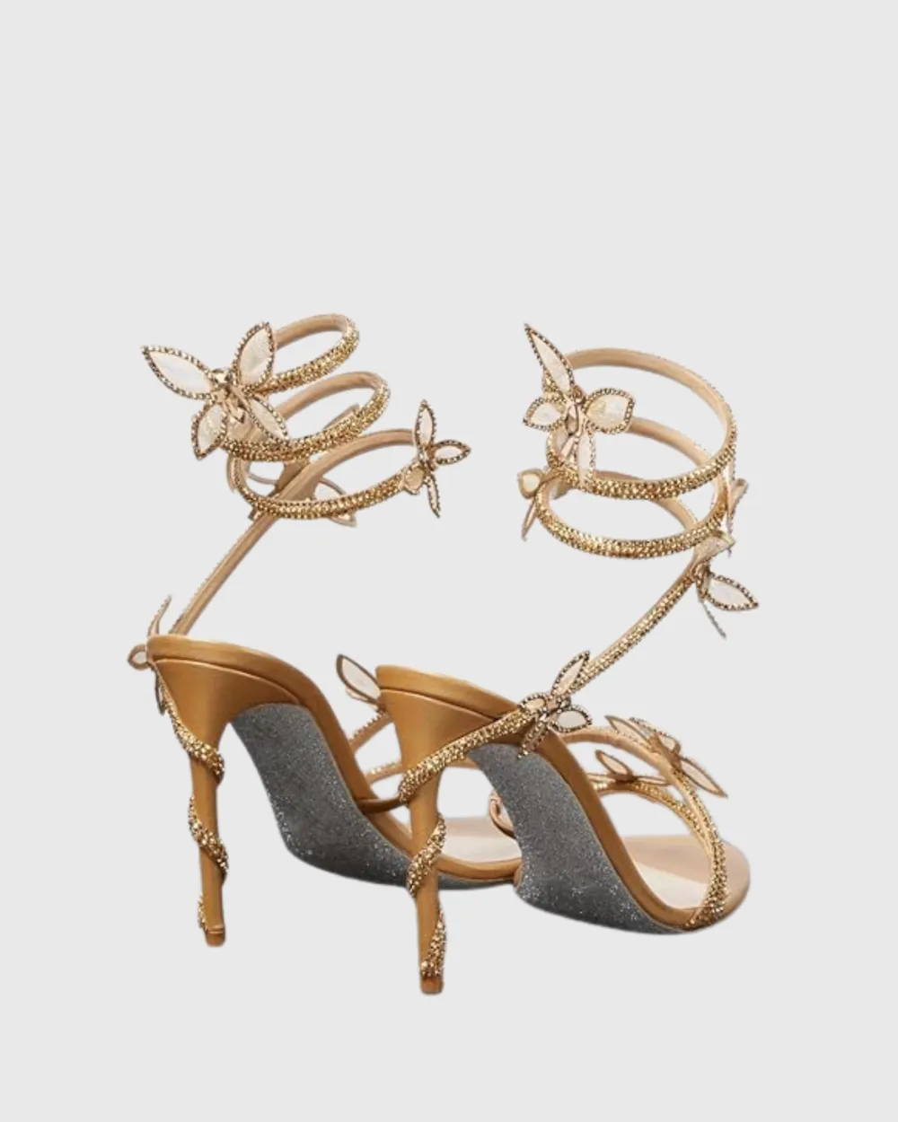 Butterfly Sandals in Gold