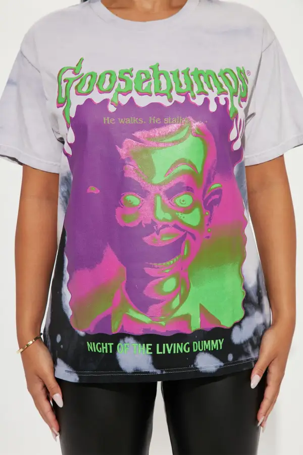 Goosebumps Dummy Washed Tee - Black/combo