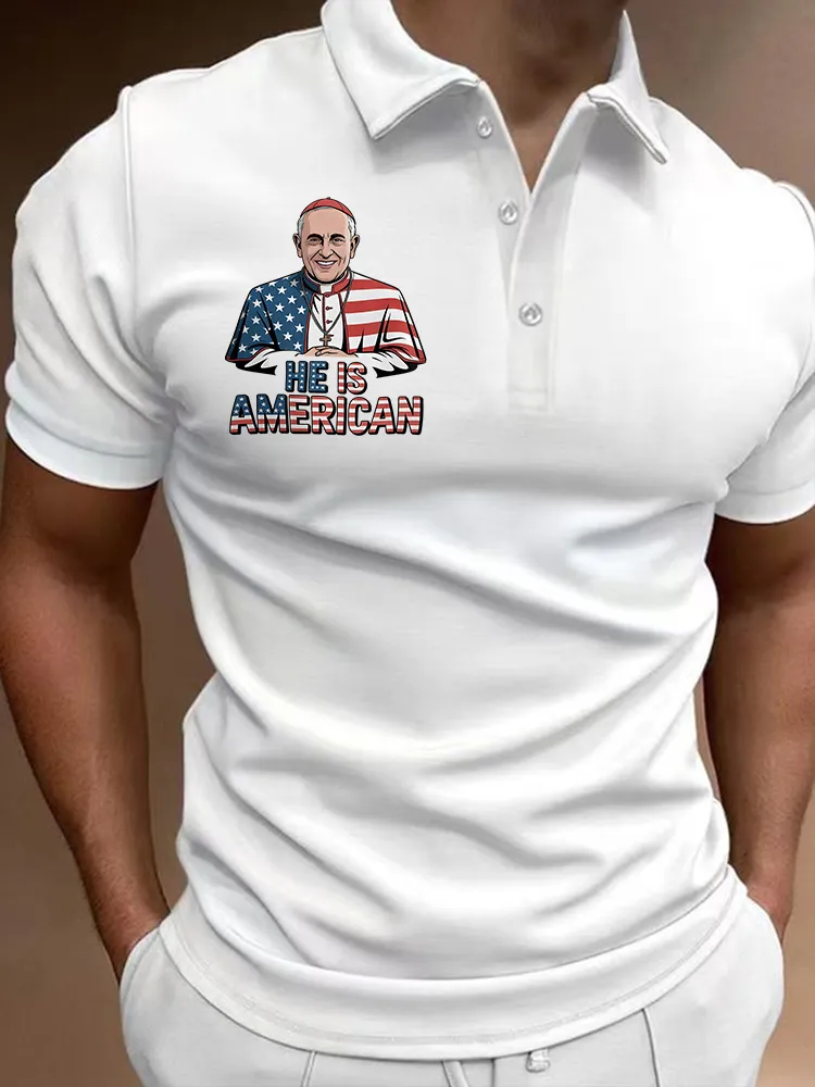 Men's He Is America Polo Shirt