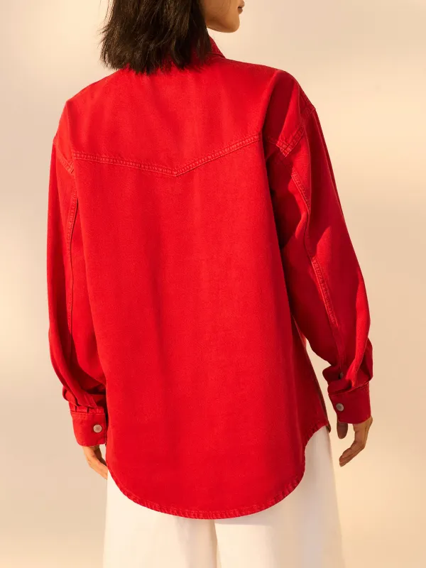 Oversize Denim 100% Cotton Shirt