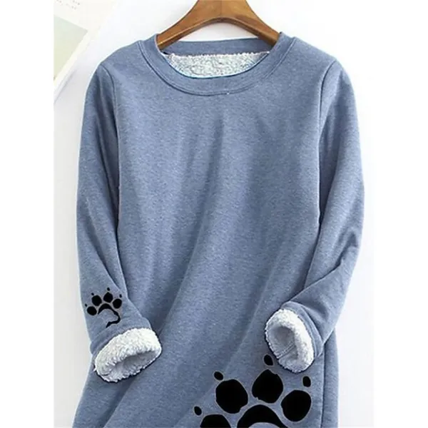 Women's Plus Size Sweatshirt Pullover Sherpa Fleece Lined Graphic Warm Sports Fuzzy Yellow Pink Dark Pink Street Casual Round Neck Long Sleeve Top Micro-elastic Fall & Winter