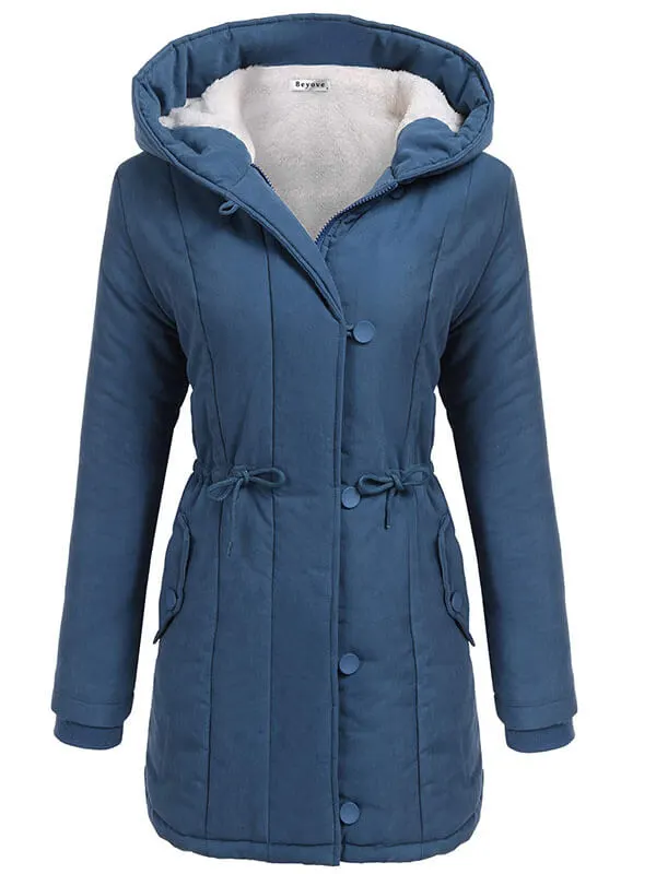 Women's hooded warm winter jacket