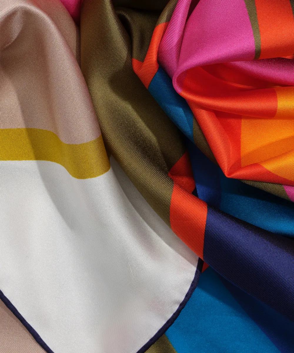 Multicolor  Art Graphic Square Scarf