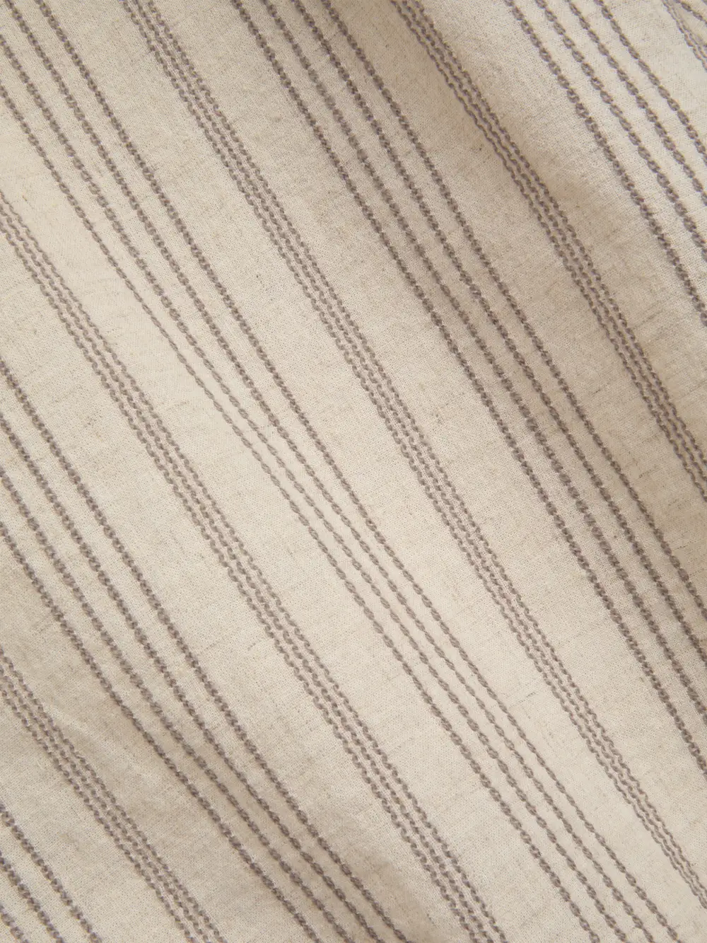 Long Sleeve Sand Cotton-Hemp Shirt