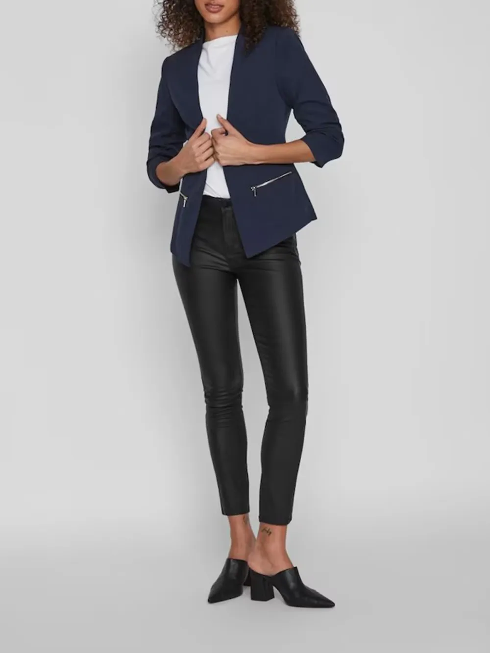 Plain Colored  No Lining Blazer