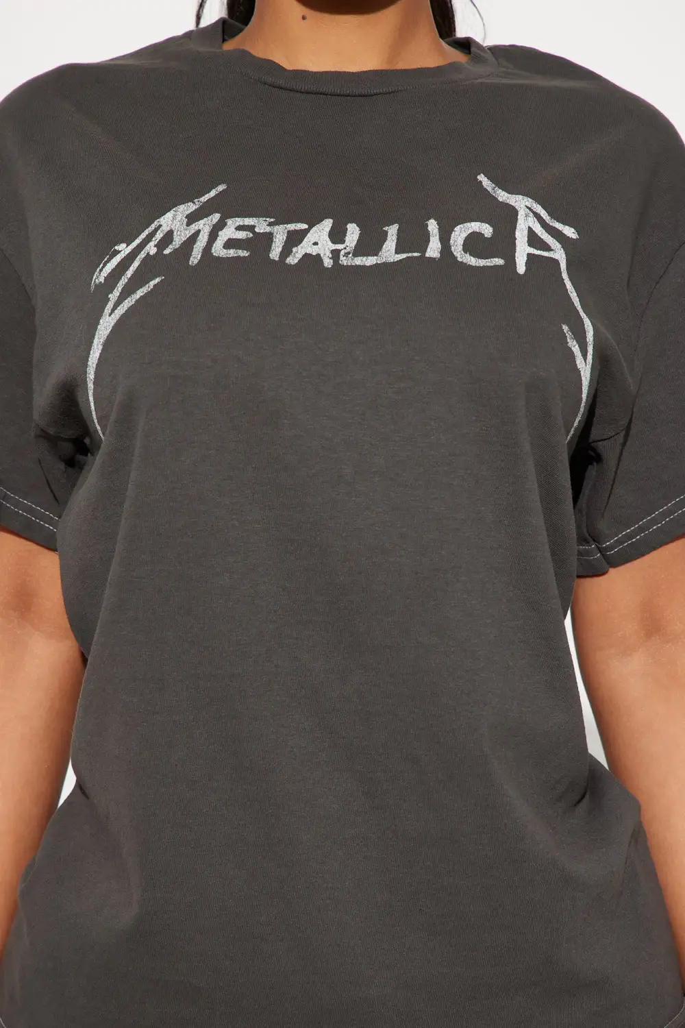 Metallica Front And Back Graphic Tee - Charcoal