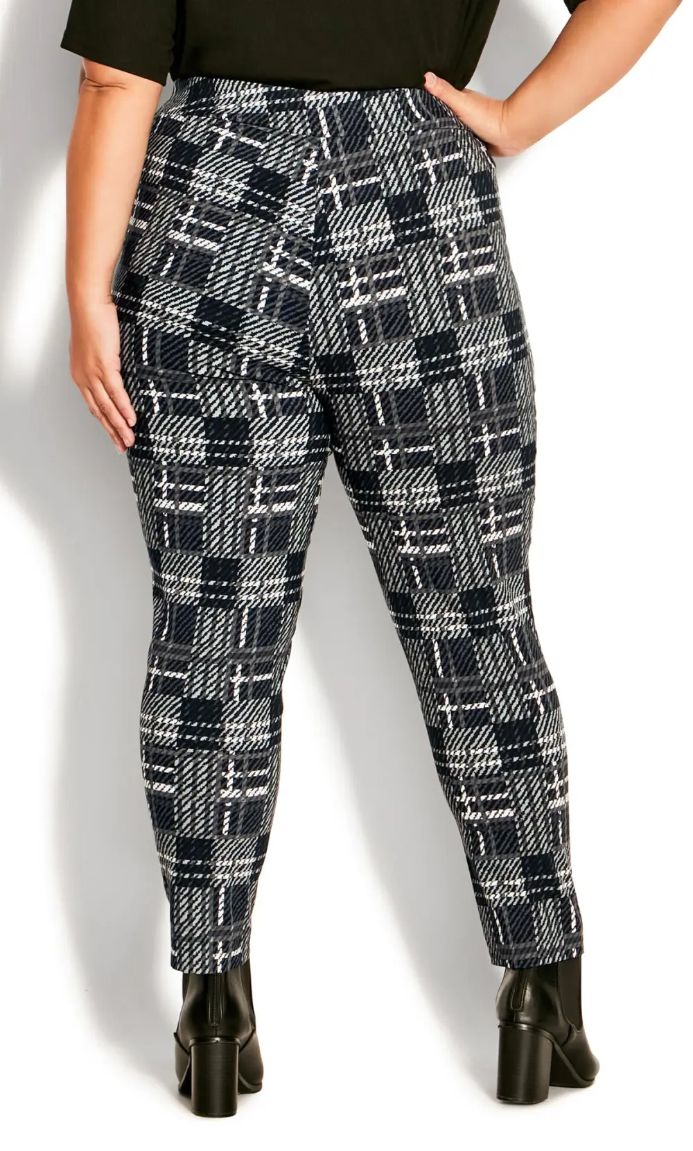 Evans Grey Jemma Check Pant
