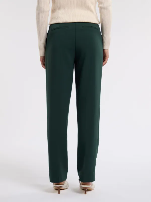 Deep Green Tapered Leg Pants