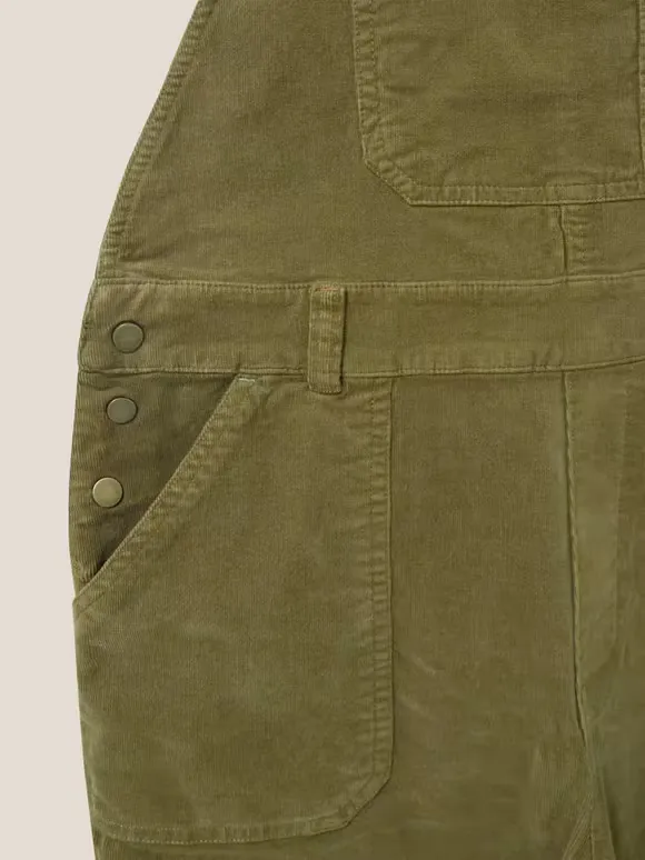 Dungaree In Khaki Green