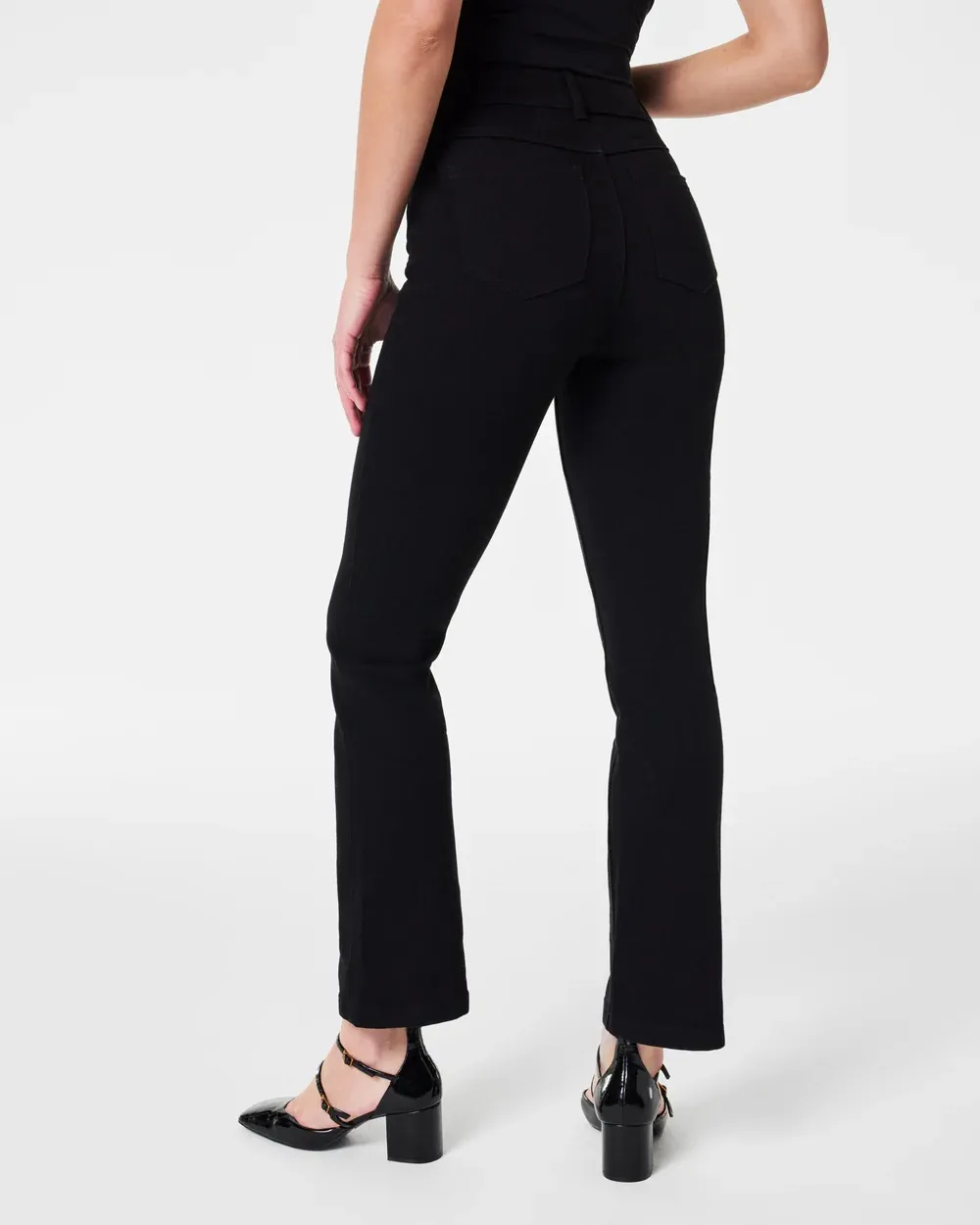 Clean Black Kick Flare Jeans