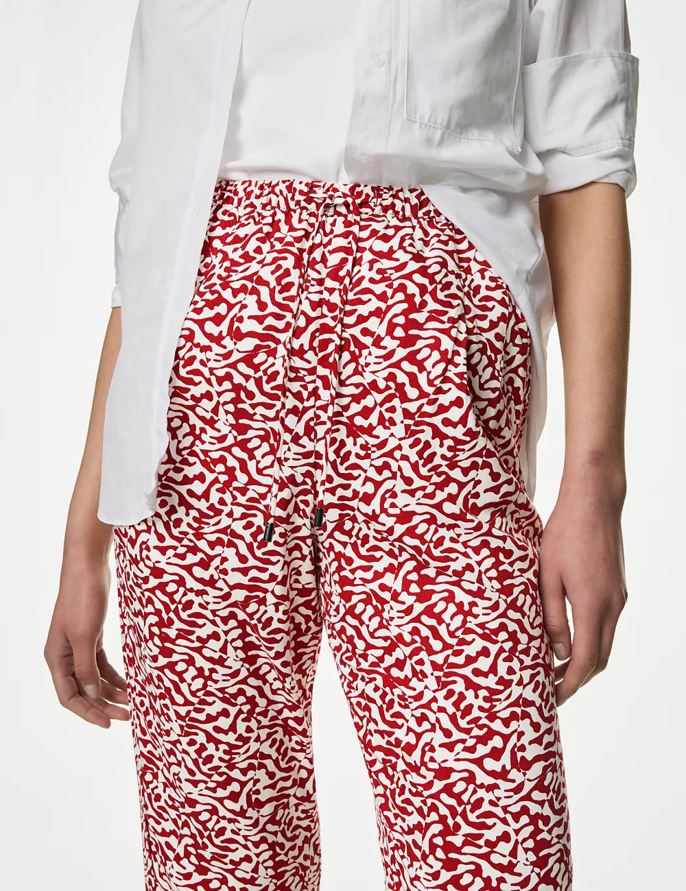 Womens Casual Tapered Trousers