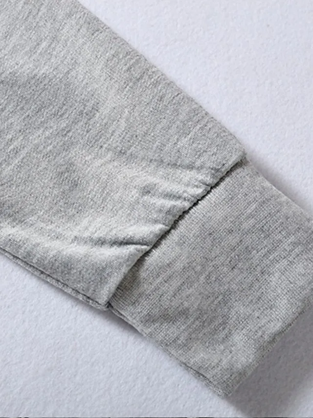 Women's Crop Top Hoodie Tracksuit Pants Sets Solid Color Black White Brown Patchwork Drawstring Long Sleeve Causal Sportswear Hooded Regular Fit Fall & Winter