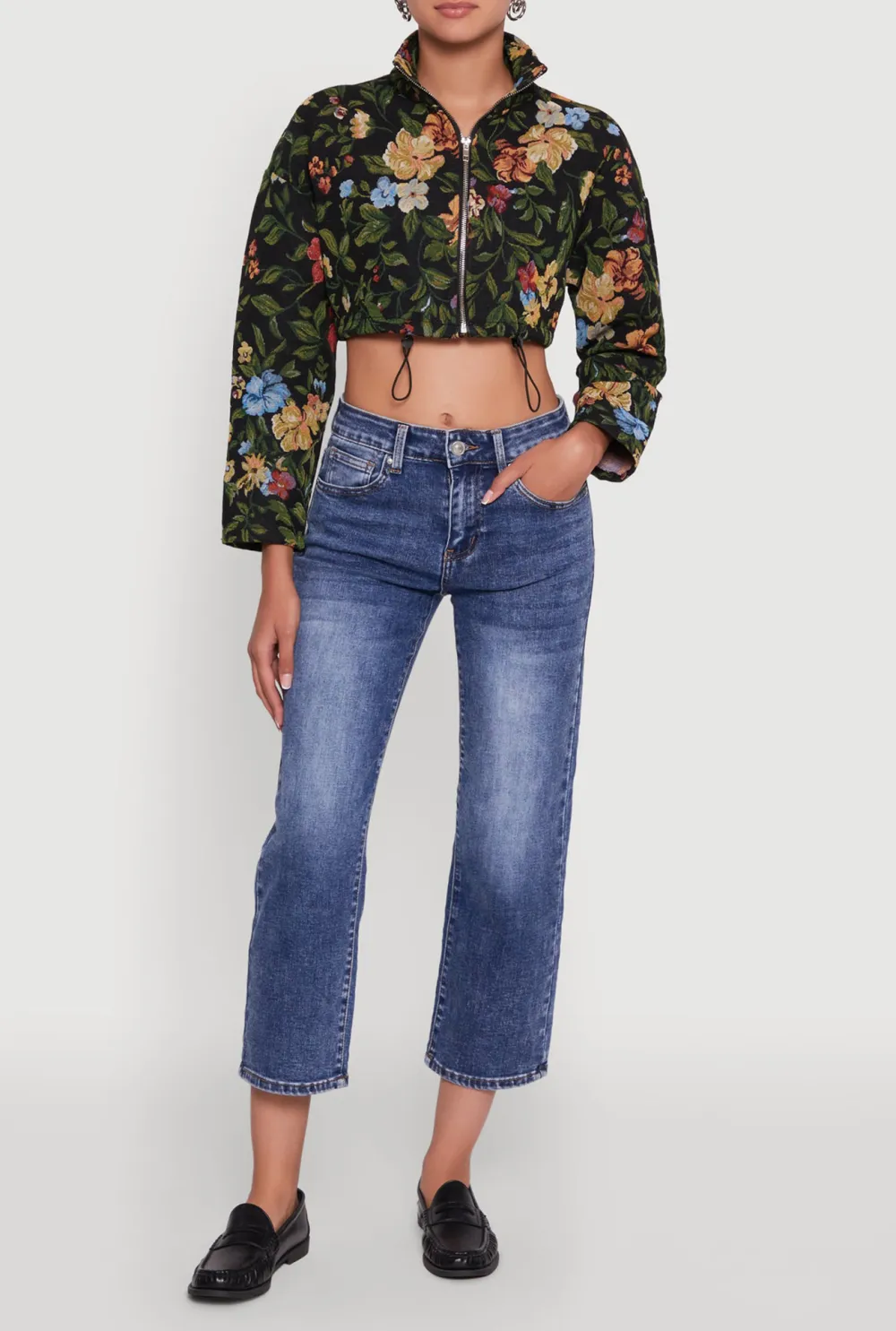 Drawstring Hem Jacket