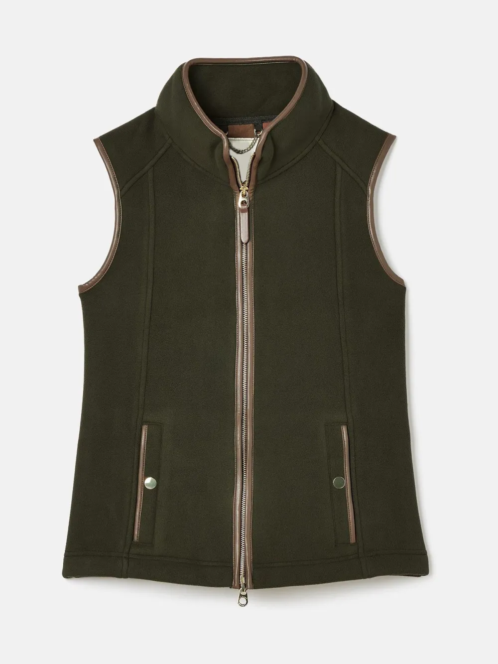 Slight Stretch Green Fleece Gilet