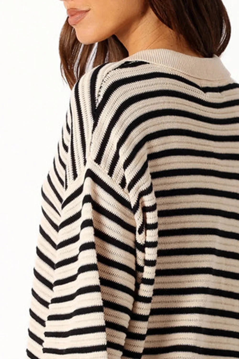 SAND WHITE KNIT SHIRT