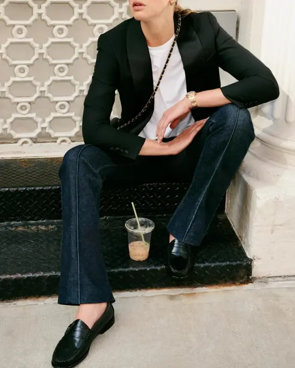 Raw Indigo Micro Flare Jeans