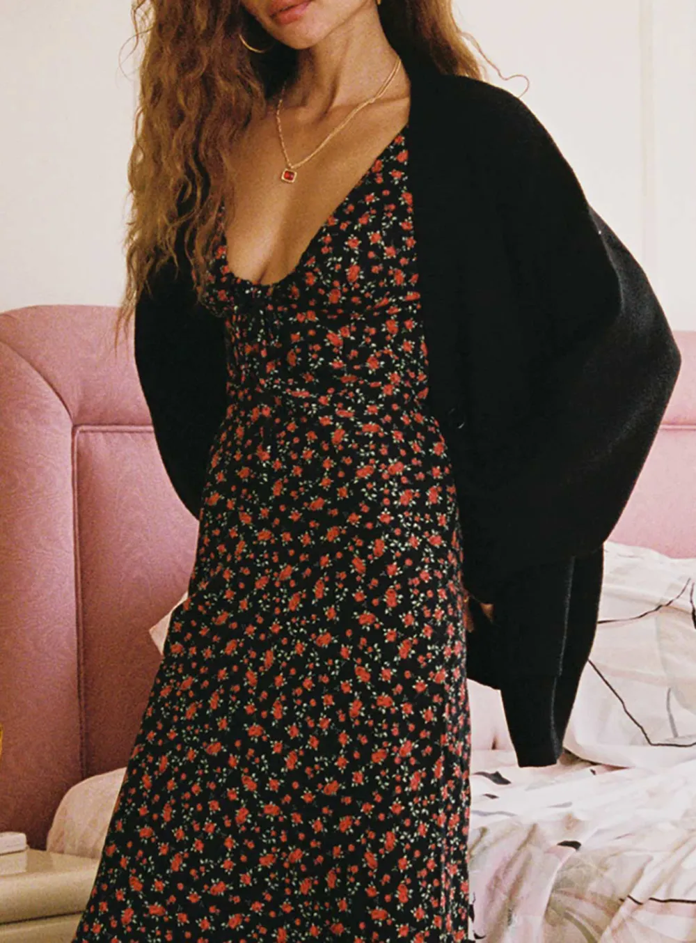 Drop shoulder Cardigan Cream