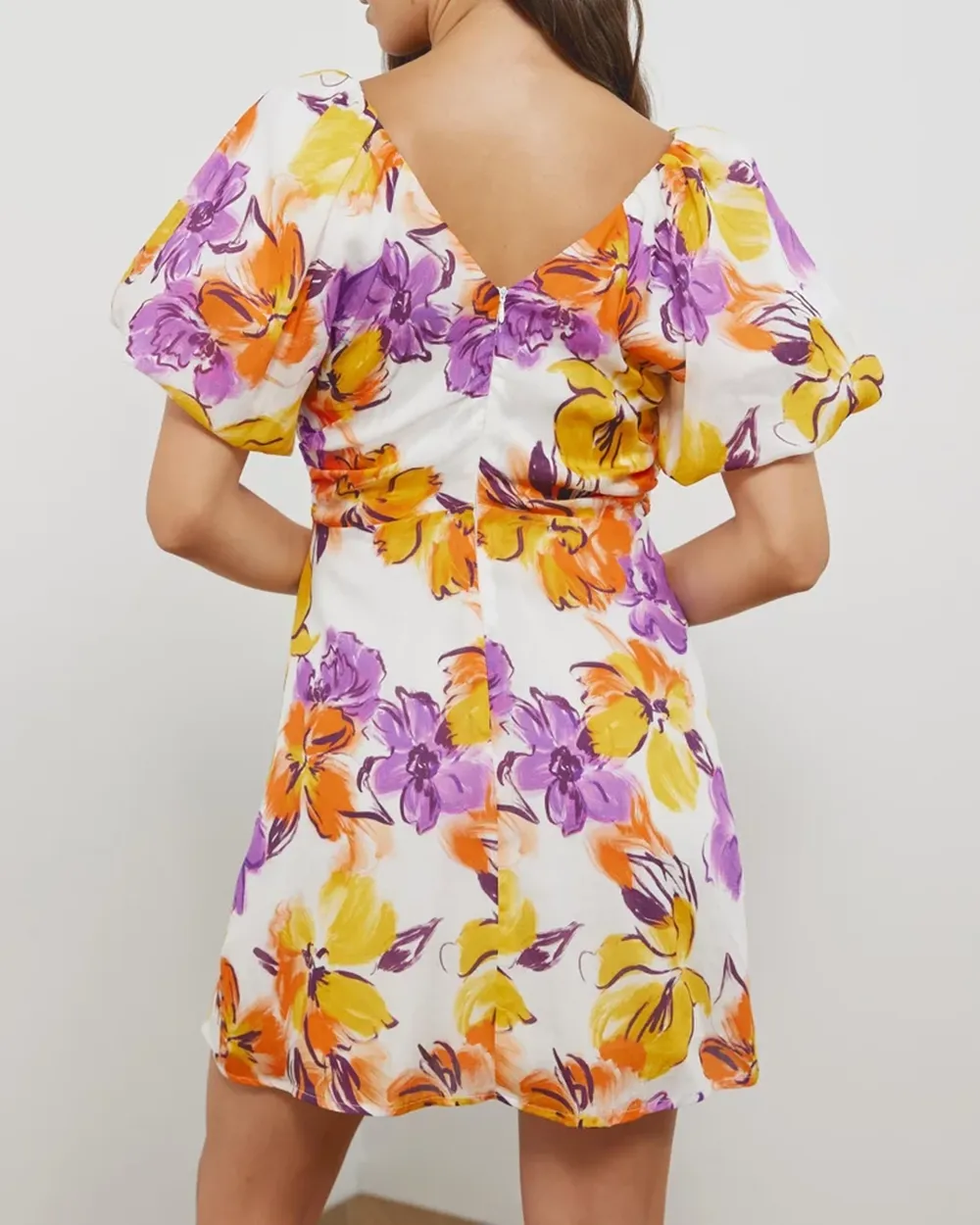 Linen Blend Mini Dress