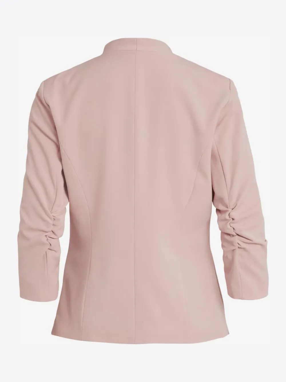 Plain Colored Stand-up Collar Blazer