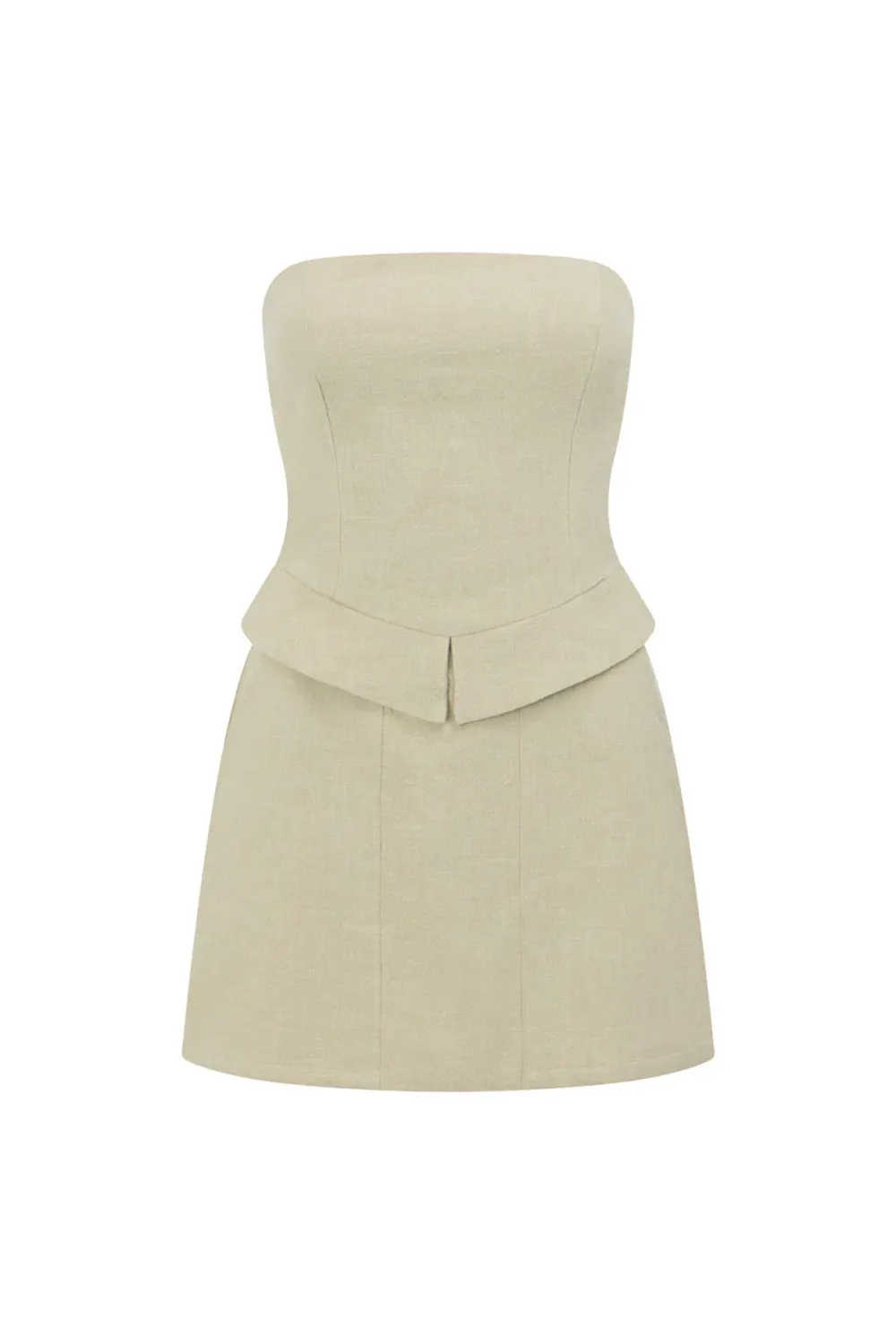 Strapless Structured Mini Dress