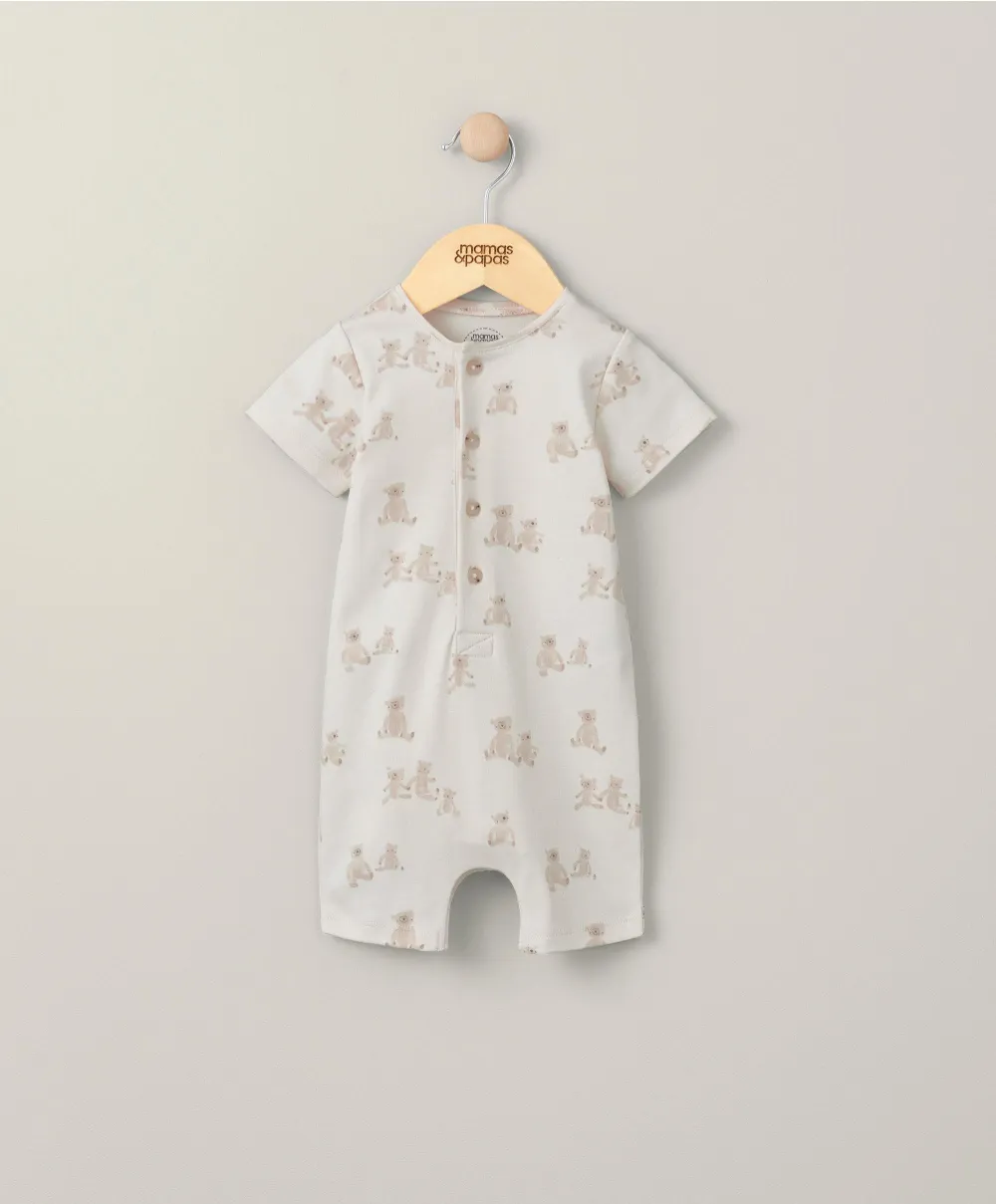 Bear Print Shortie Romper