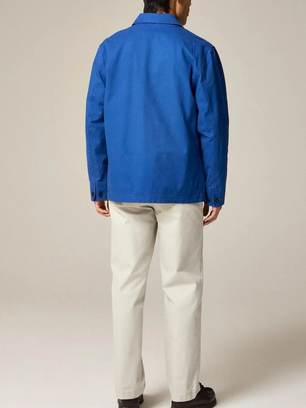 Bright Blue Cotton Twill Work Jacket