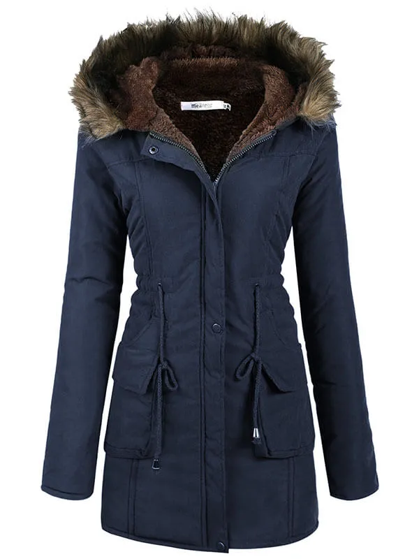 Women's hooded warm winter jacket