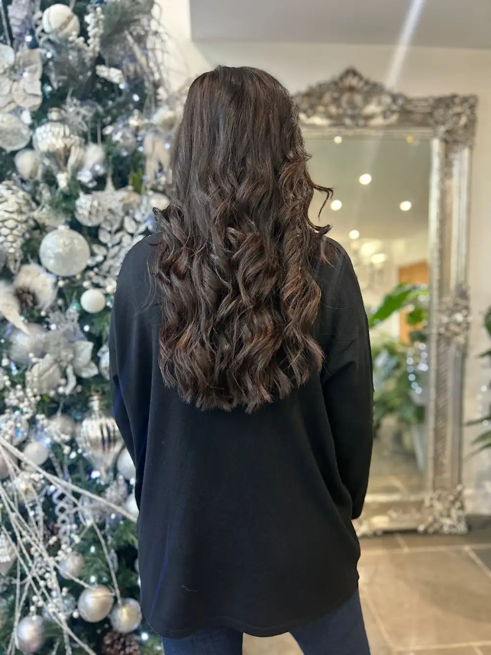 Black Diamante Greek Key Knit Gail