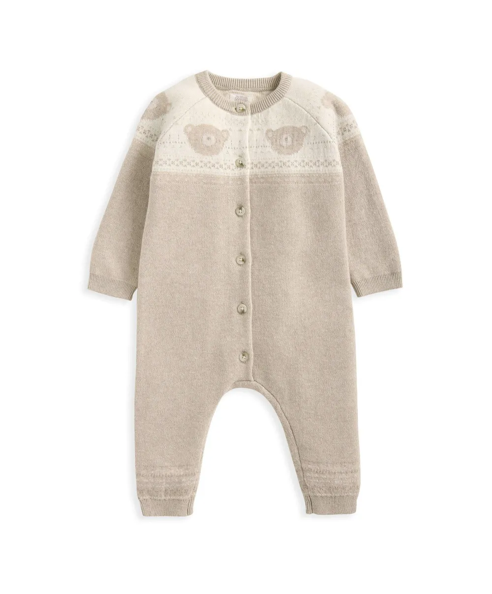 Teddy Bear Knitted Romper