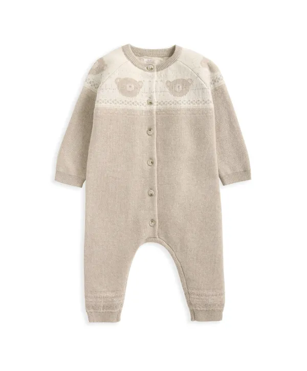 Teddy Bear Knitted Romper