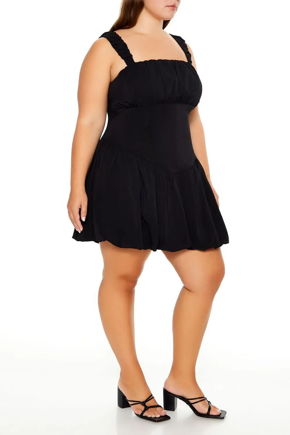 Plus Size Corset Mini Dress