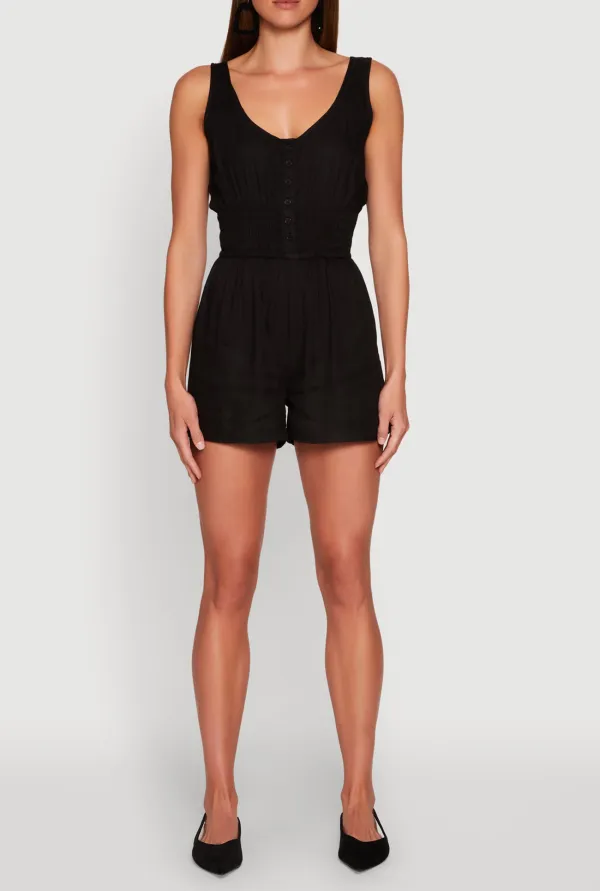 Sleeveless Round Neck Jumpsuit