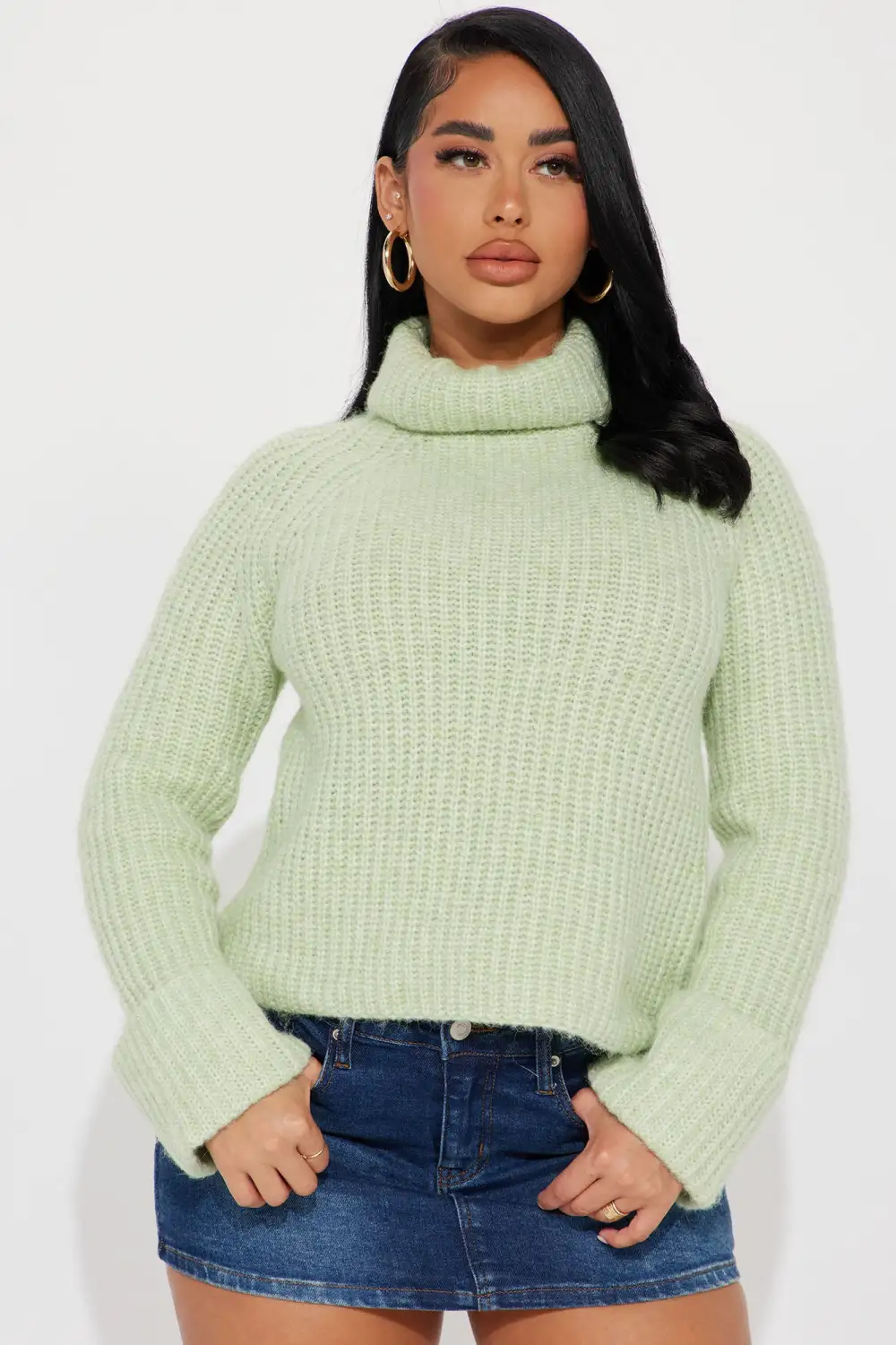 Shyann Turtleneck Sweater - Sage