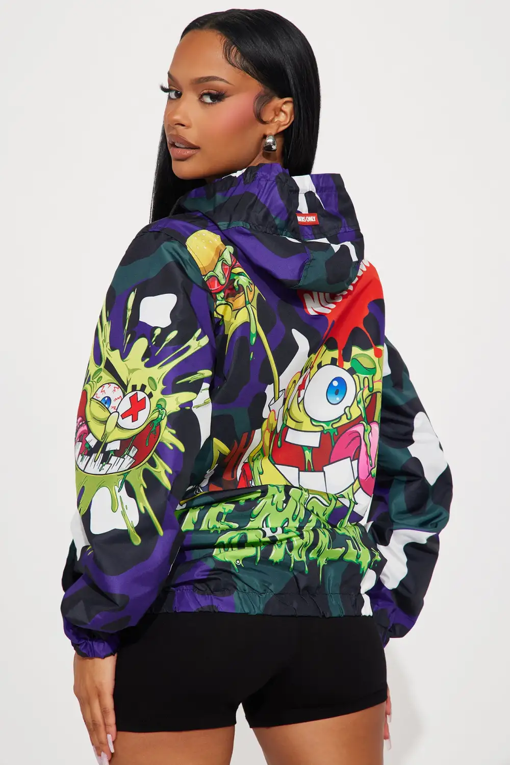 Zombie Nickelodeon Windbreaker - Purple
