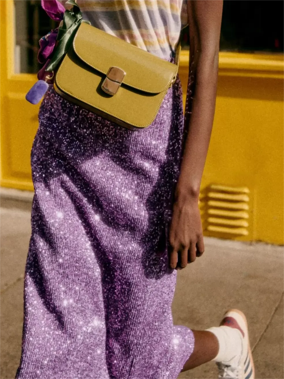 Polyester High Waist Skirt