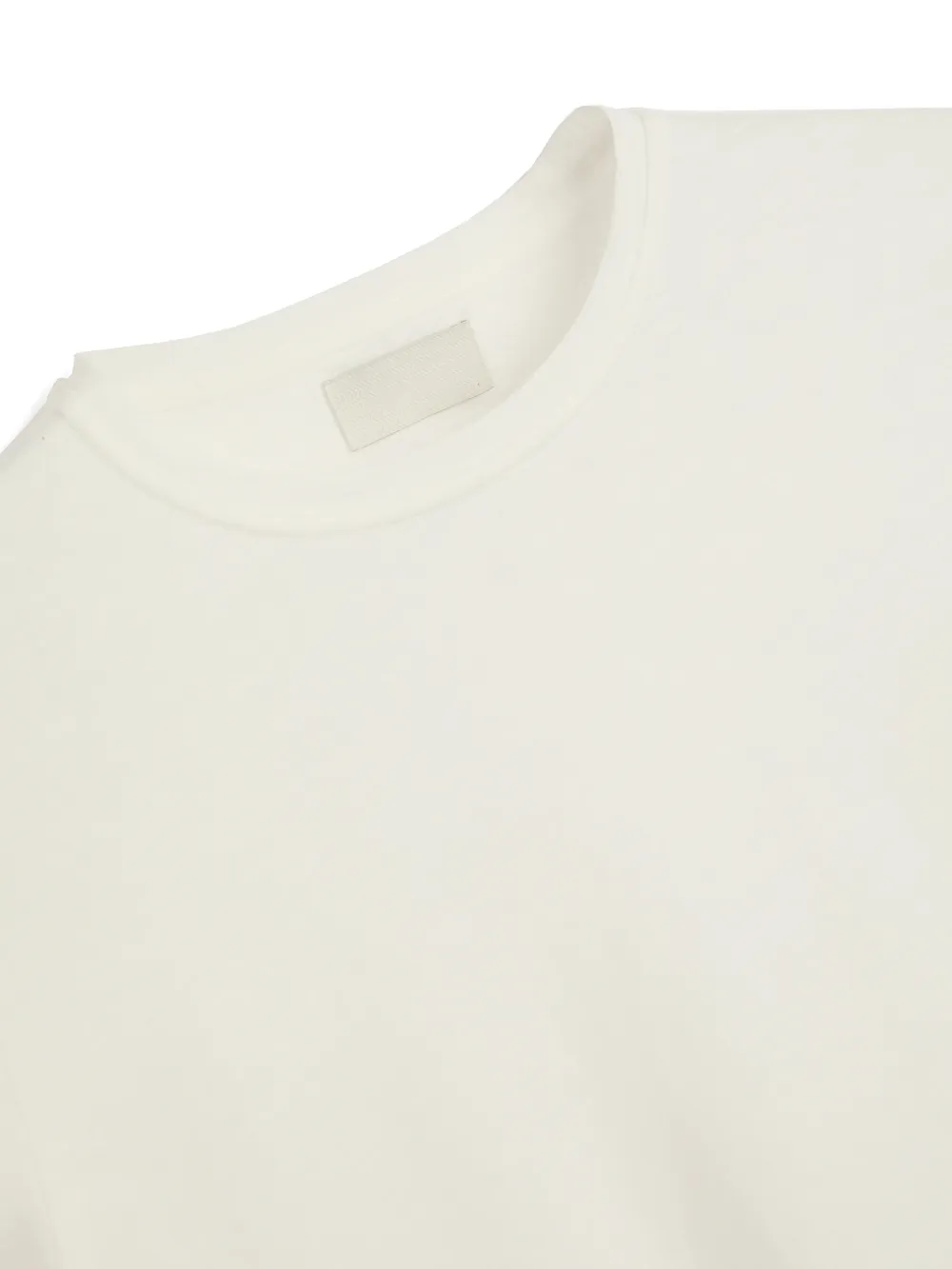 Cream Crew Neck Casual Style T-Shirt