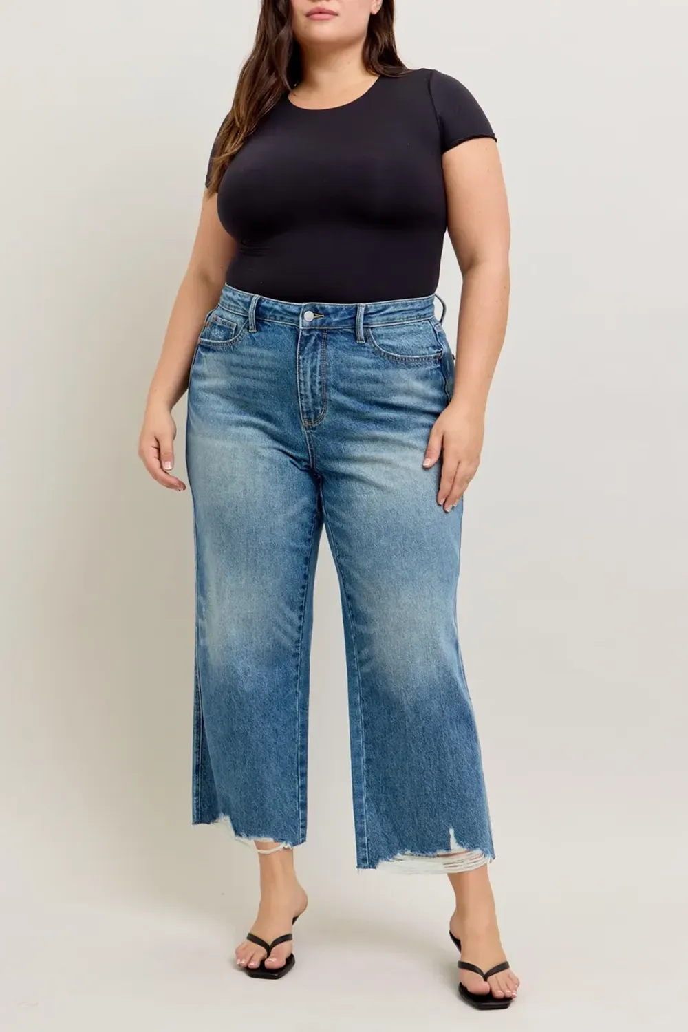 Soft And Breathable Simple Slim-Fit Blue Trousers