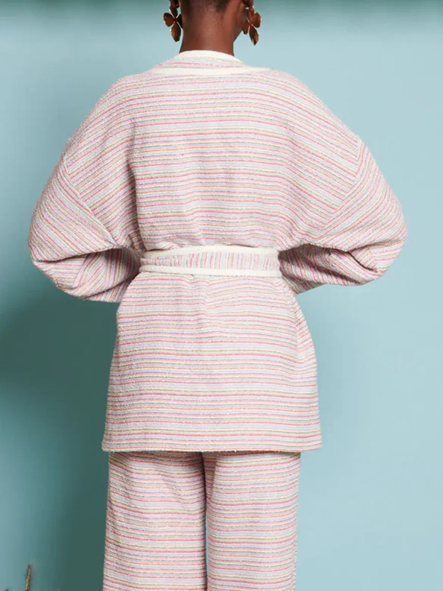 Casual Honeydew Tweed Cardigan