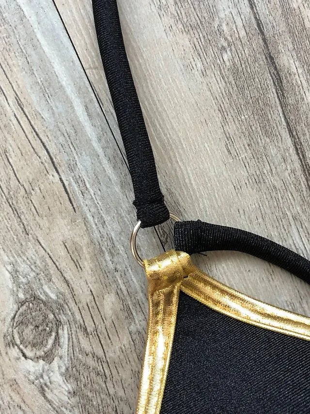 Women's Swimwear Bikini 2 Piece Normal Swimsuit Open Back Cut Out Sexy Leopard Color Block Leopard Print Black Pink Wine Dusty Rose Camisole Strap Bathing Suits New Vacation Sexy