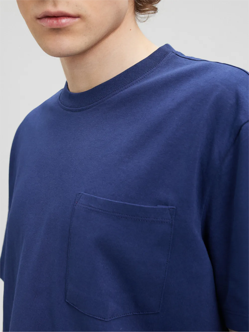 Blue Short - Sleeve Pocket Tee