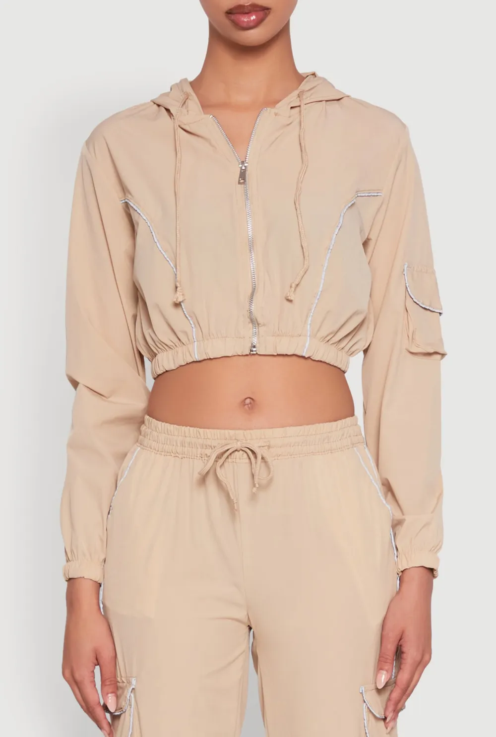 Sports Style Hooded Jacket